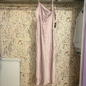 Express Pink Spaghetti Strap Slip Dress for Weddings